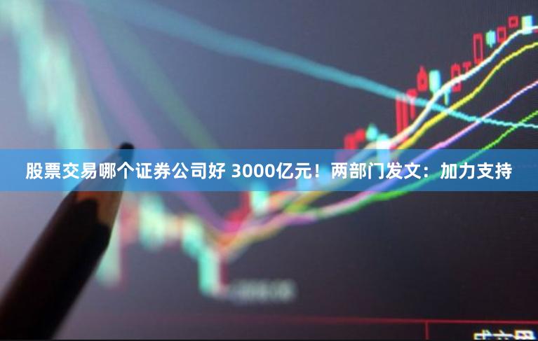 股票交易哪个证券公司好 3000亿元！两部门发文：加力支持